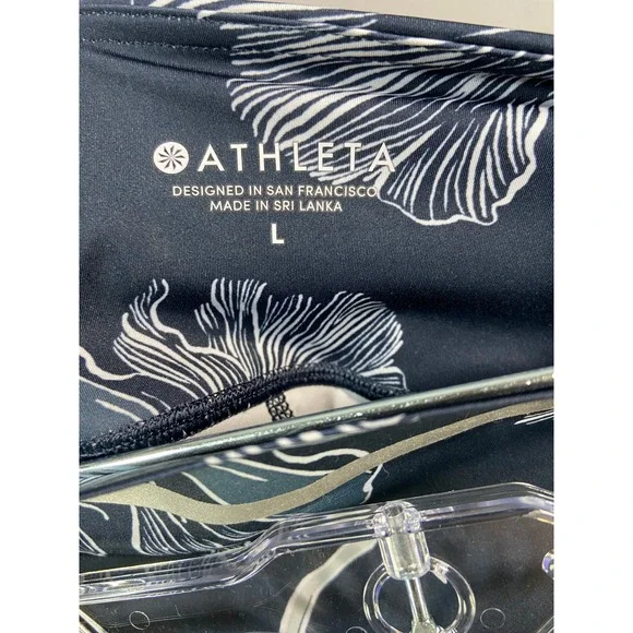 Athleta Sonic Skort Navy Blue White Floral Print Women's Size Large Pickleball - Picture 6 of 11